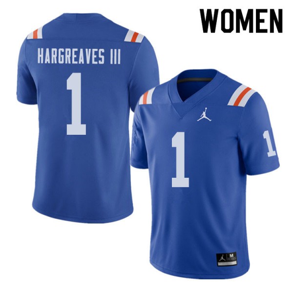 Jordan Brand Women #1 Vernon Hargreaves III Florida Gators Throwback Alternate College Football Jerseys